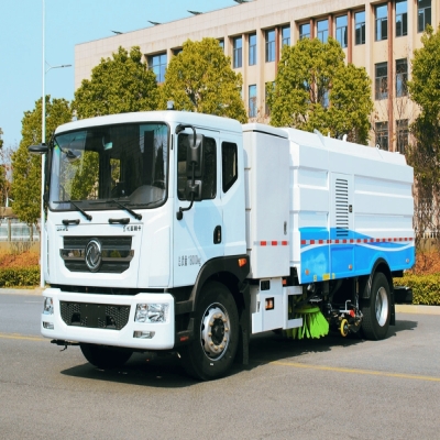 程力新能源洗扫车_东风18吨纯电动洗扫车